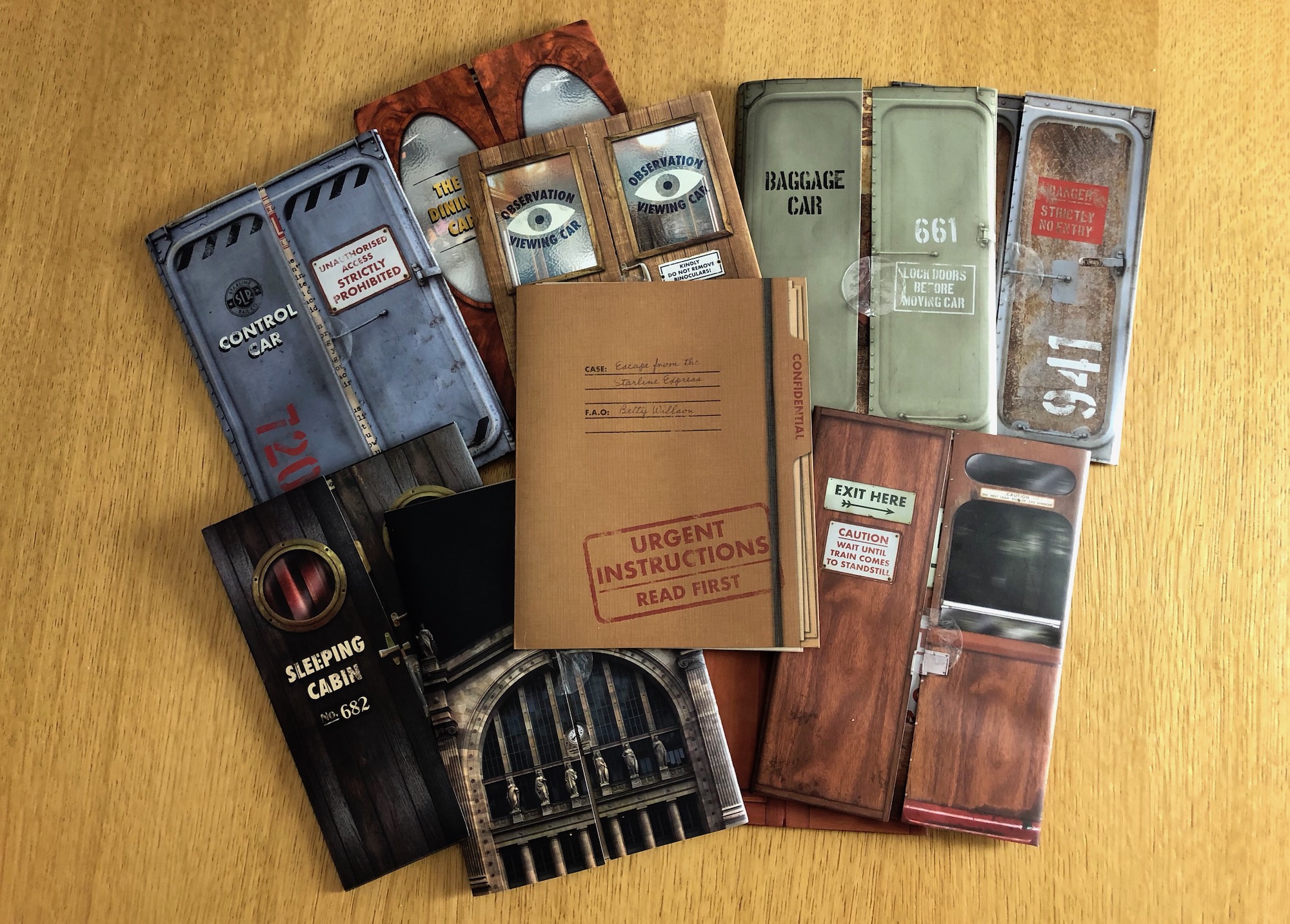 Escape from the Starline Express carriages.