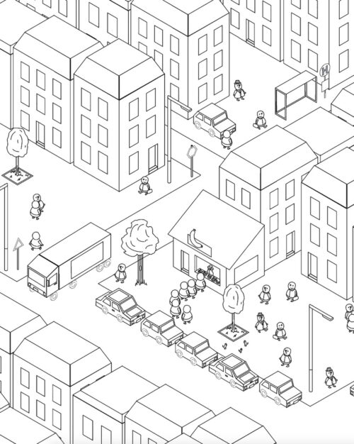 Early draft of the city