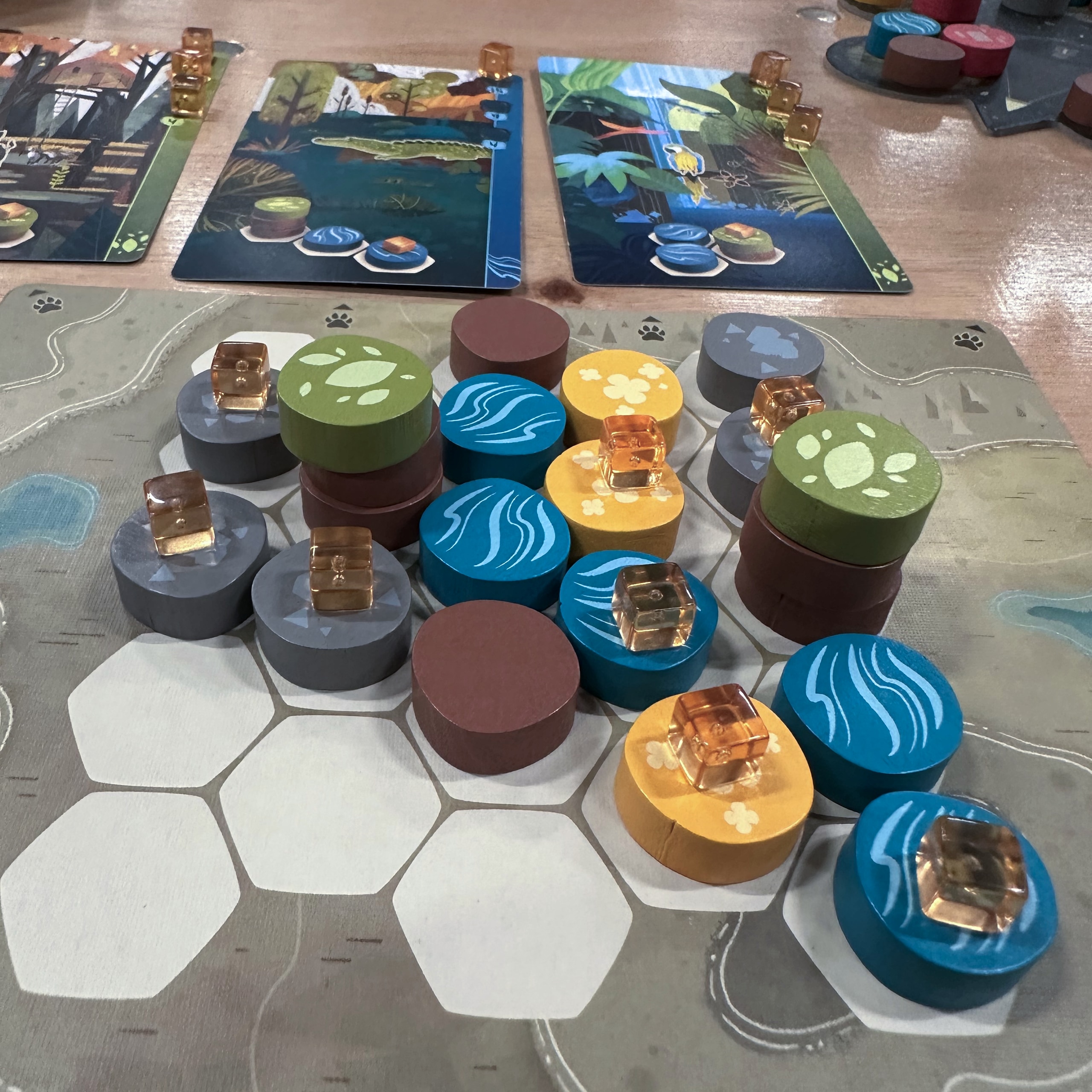 Harmonies board close up